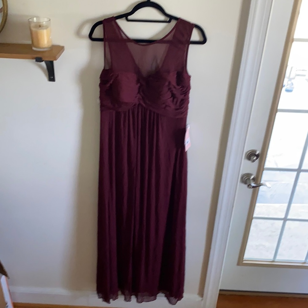 Cabernet/maroon Ryan bridesmaid dress